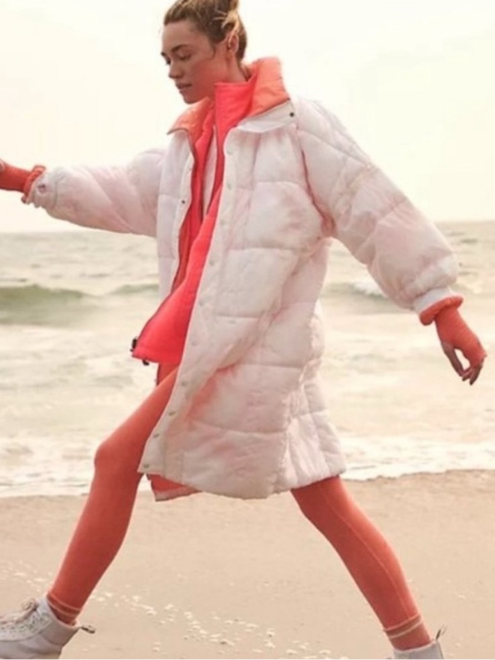 Free People Movement Packable Long Puffer Coat Size S